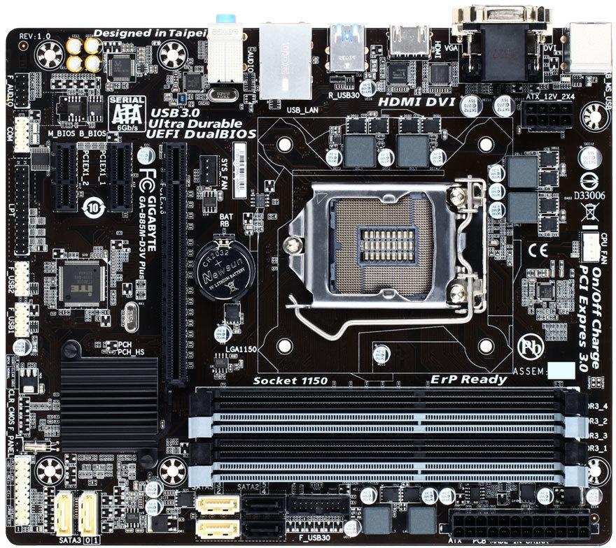 Main Giga B85 4 khe ram socket 1150