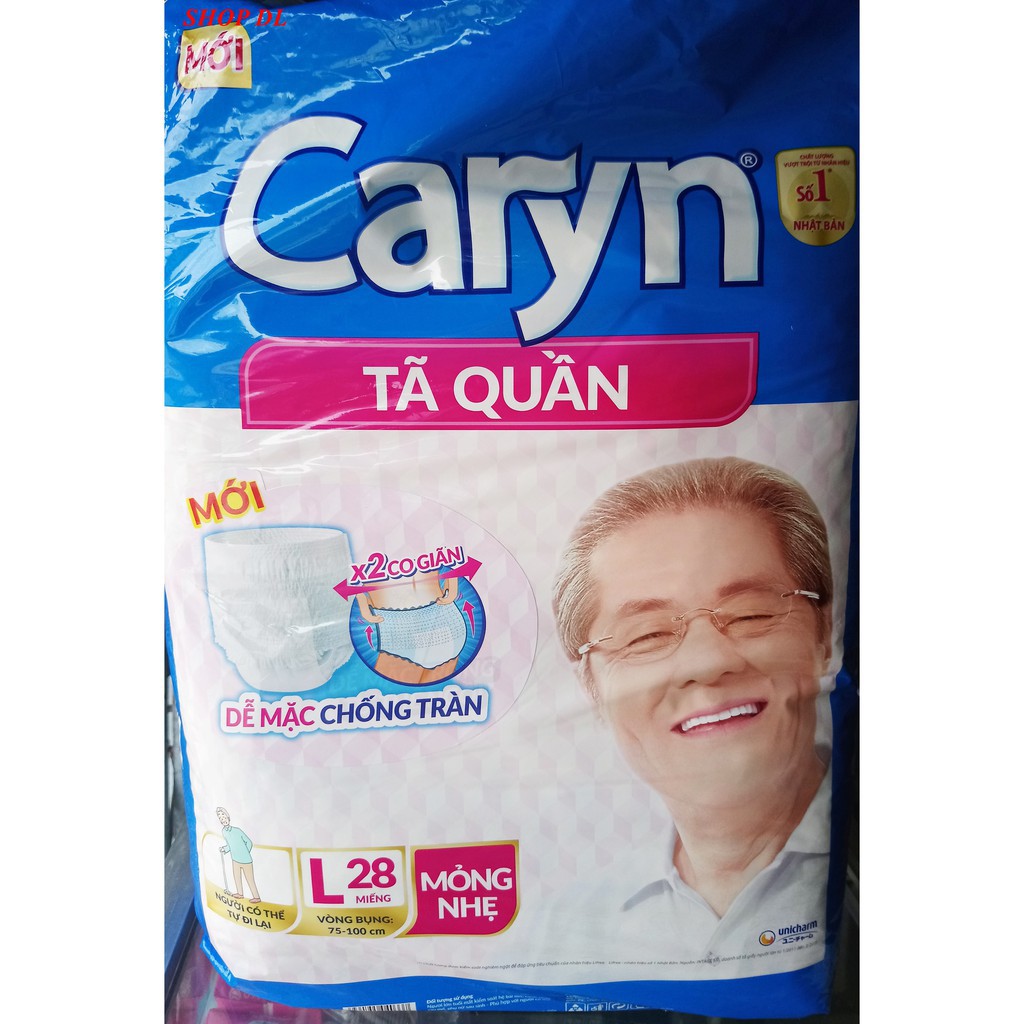 [HCM]Tã Quần Caryn Loại Mỏng Nhẹ L7/L14/L28