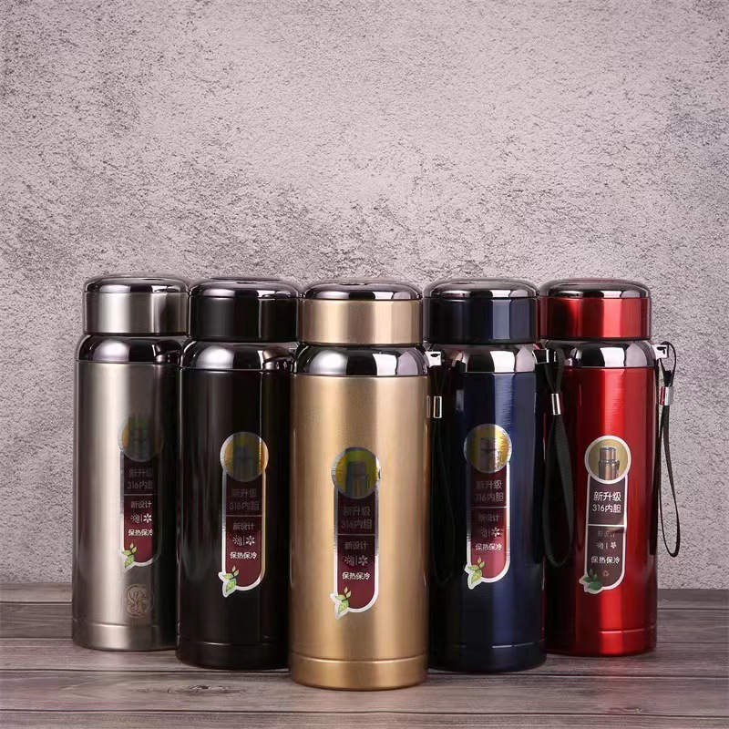 BÌNH GIỮ NHIỆT 1000ML INOX 304 NẮP KIM CƯƠNG