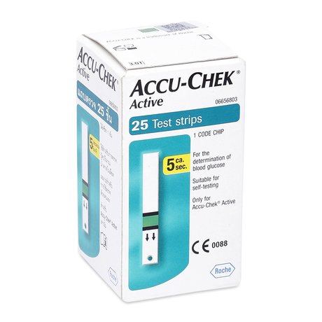[HCM]Que thử đường huyết Accu-Chek Active 25