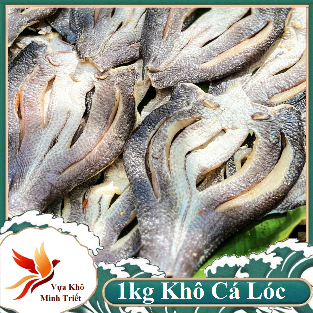 Khô cá lóc 4 nắng thịt chắc ngon tự nhiên- vựa khô minh triết