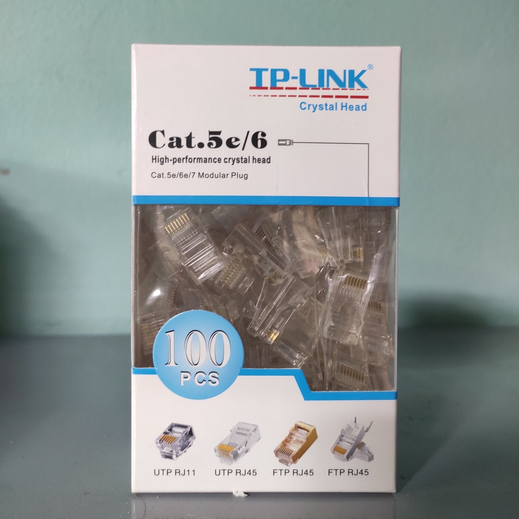 [Mã ELHA9 giảm 15% đơn 50K] Hạt mạng Tplink rj45 cho cat5 cat6 rẻ