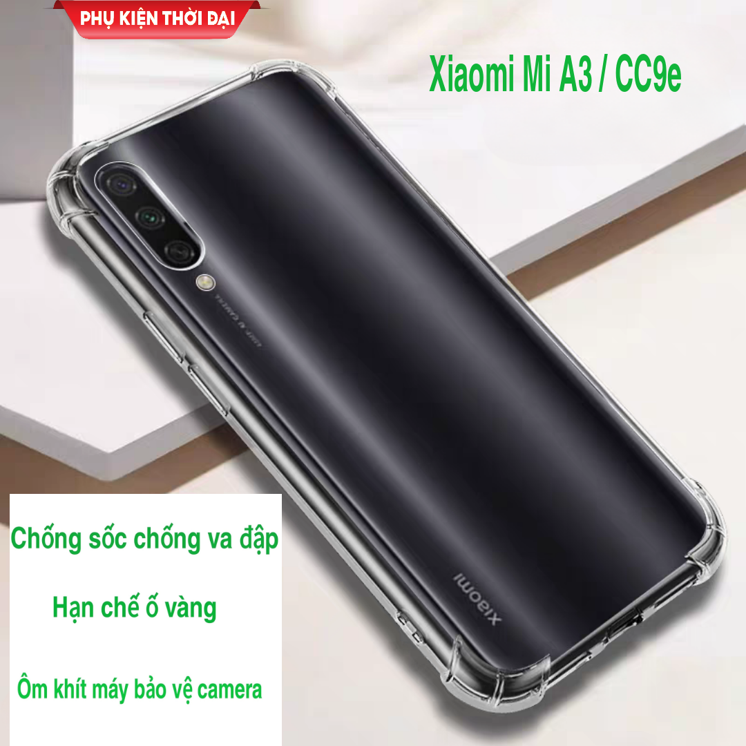 Ốp lưng Xiaomi Mi CC9e / Mi A3 dẻo mỏng ôm khít máy bảo vệ camera