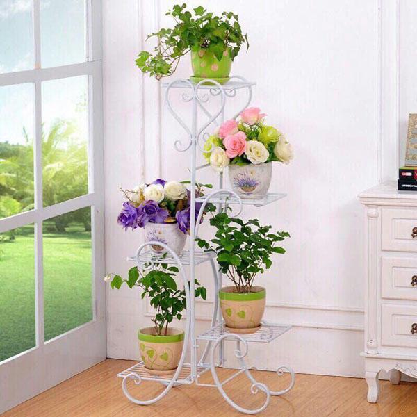 Kệ để chậu hoa cây cảnh 5 tầng hoa văn