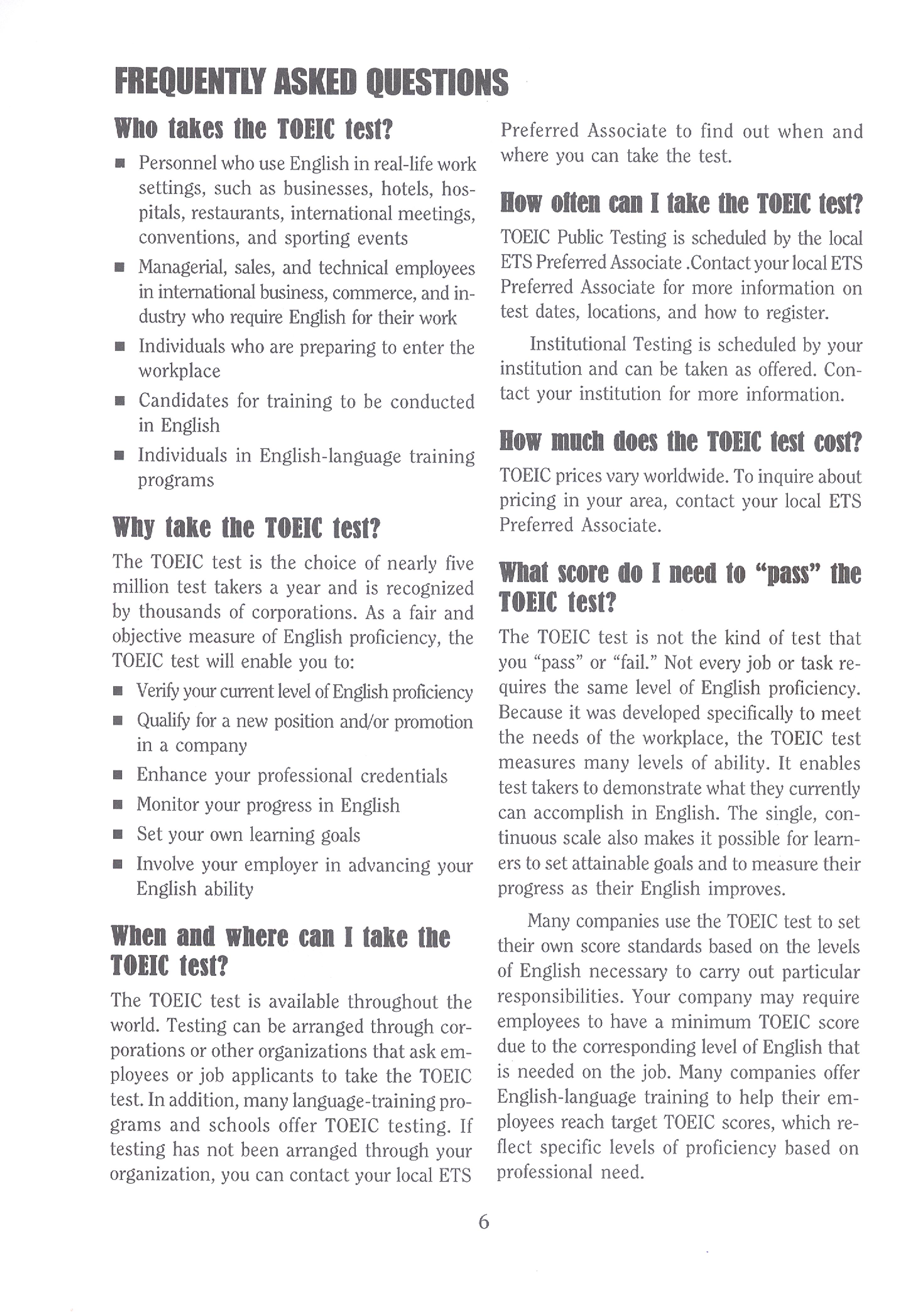 New Toeic 5 Actual Test Rc