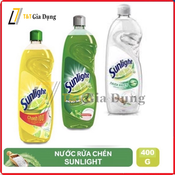 Nước rửa chén Sunlight chanh chai 400g