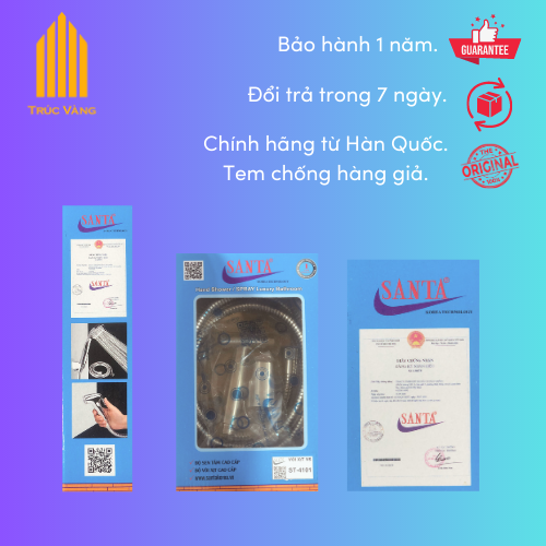 Vòi xịt vệ sinh chất liệu 100% INOX 304