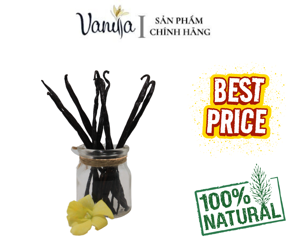 Quả Vanilla Madagascar Nứt Thượng Hạng ( 25 grams )