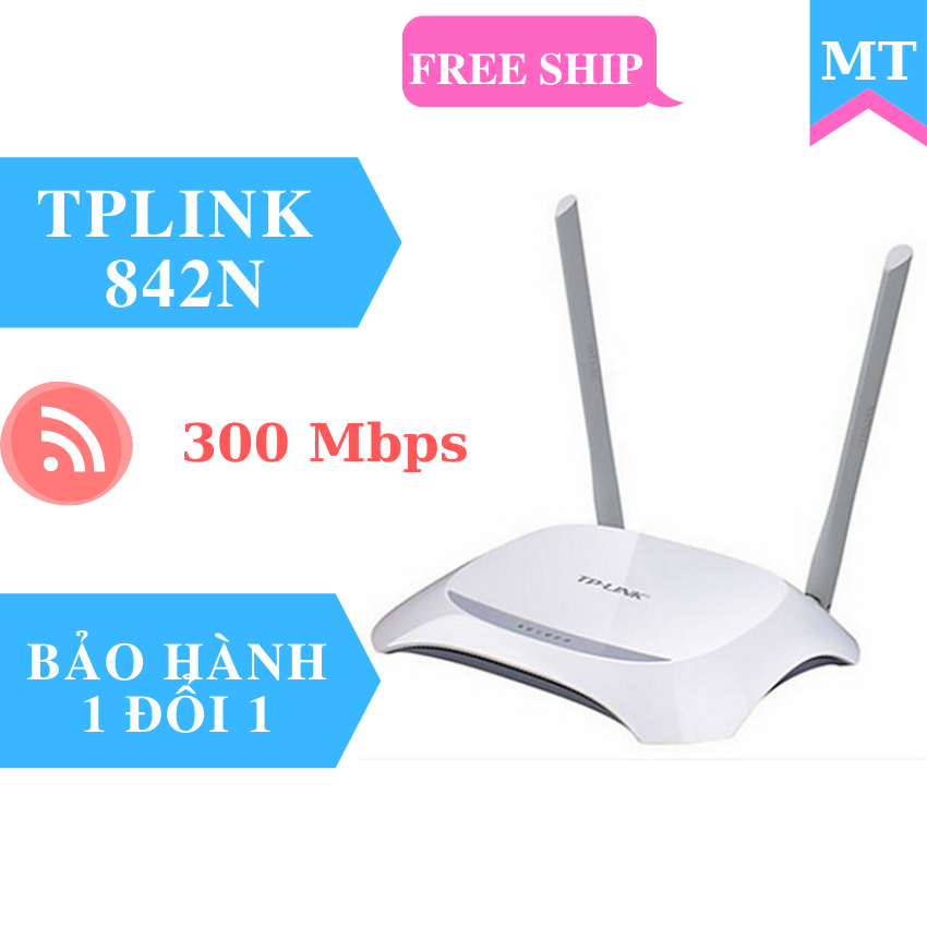 Bộ phát wifi TPLINK - Modem Wifi 842N chuẩn 300 Mbps, cục phát wifi tplink