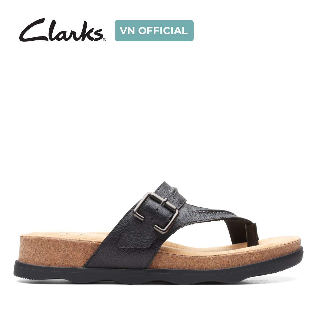 Dép xỏ ngón da nữ clarks - brynn madi