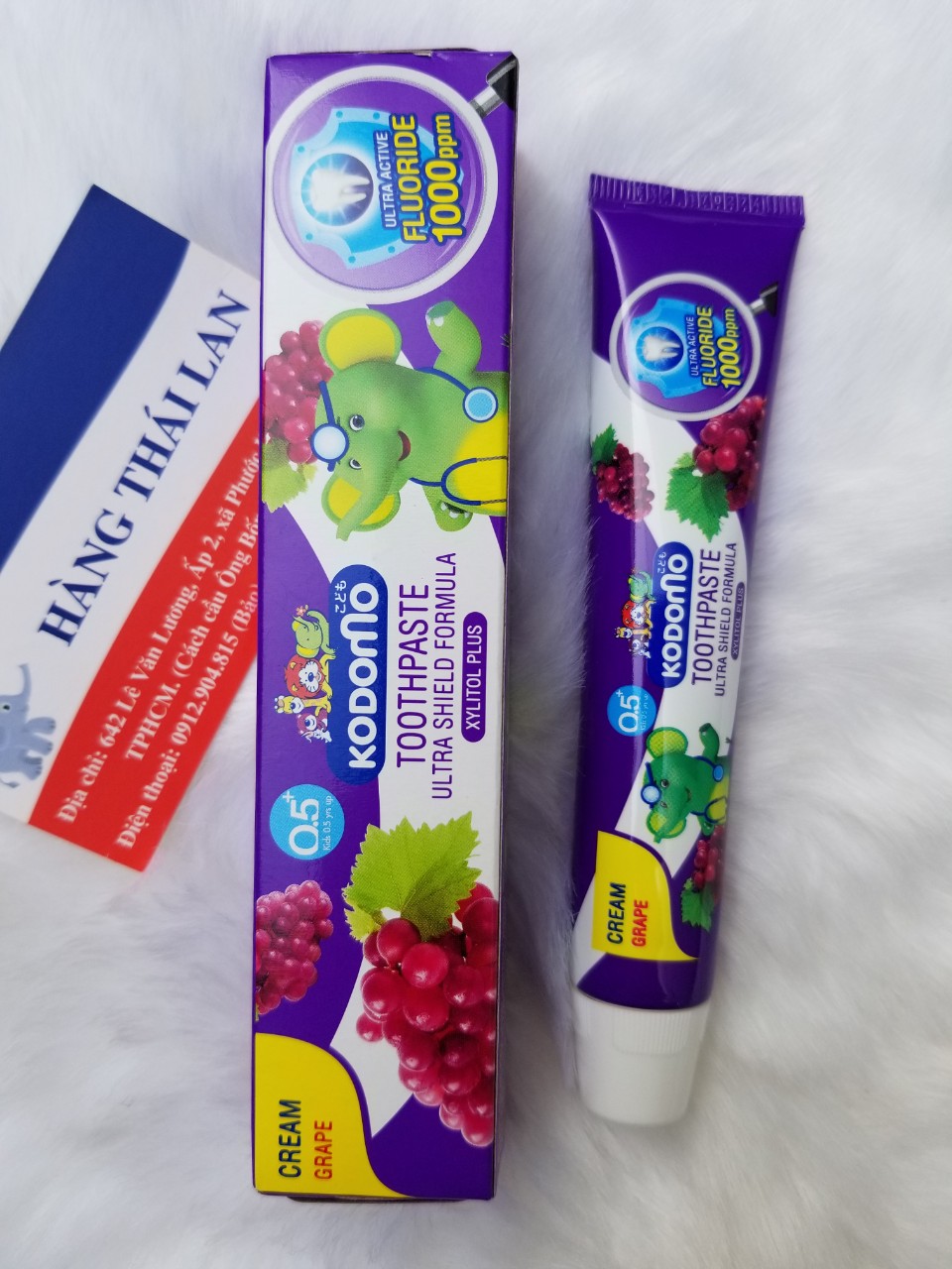 Kem đánh răng trẻ em Kodomo Thái Lan 40gram