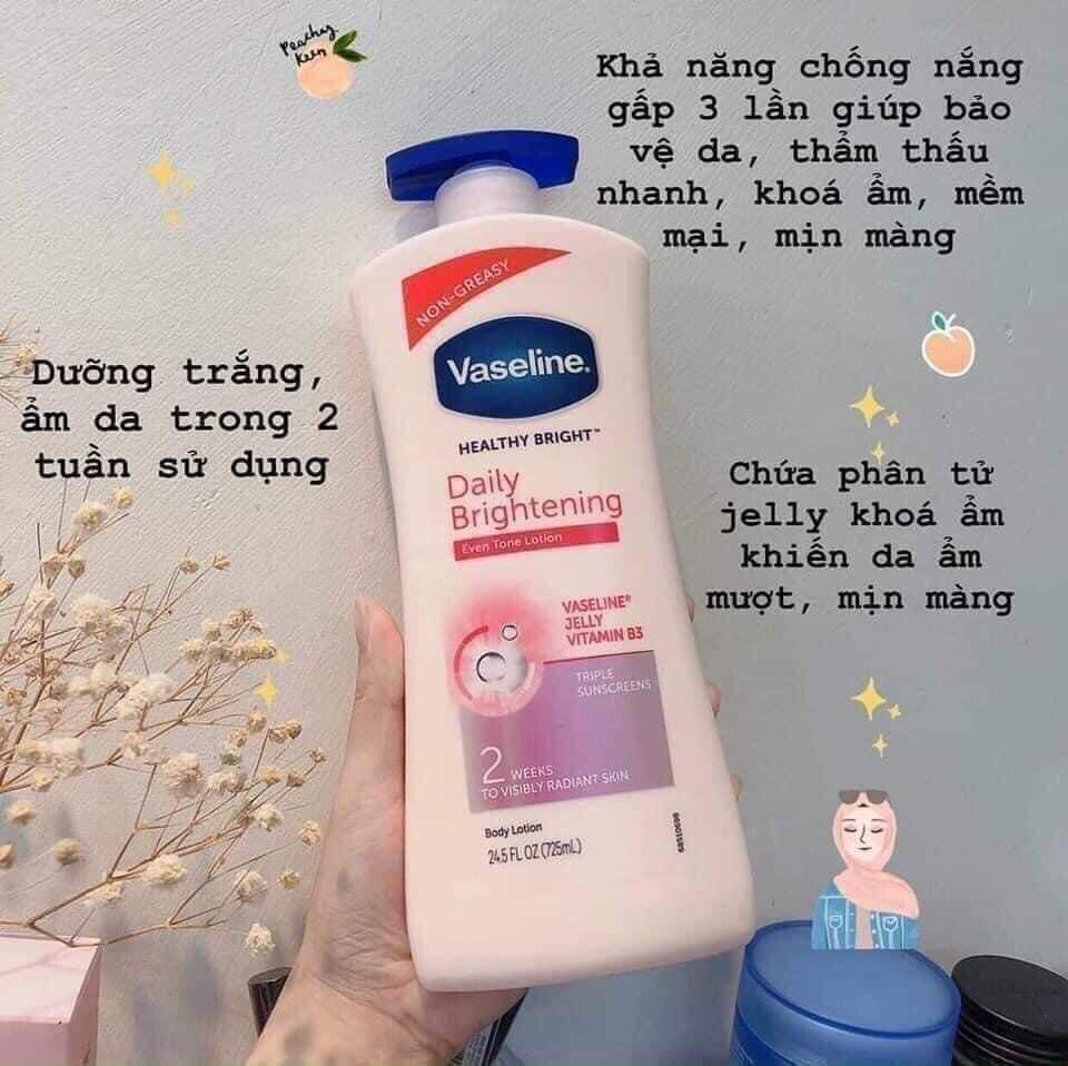 Sữa dưỡng thể trắng da Vaseline 725ml mẫu mới 2025- Mỹ