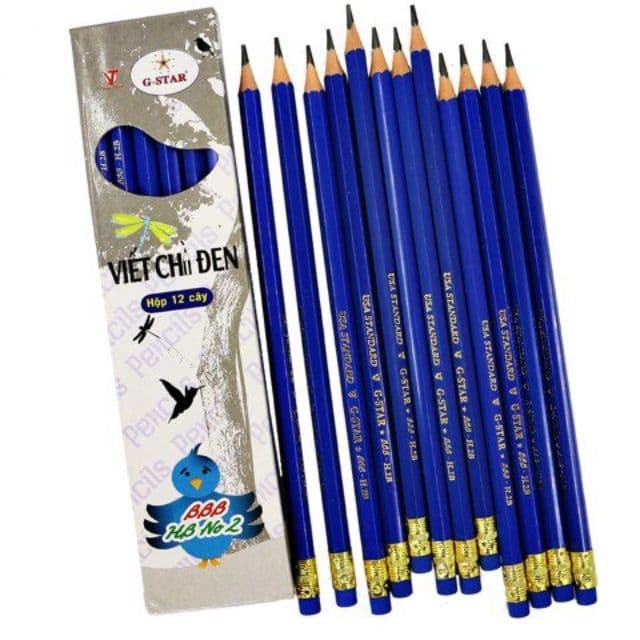 BÚT CHÌ ĐEN BBB-H2B (12 CÂY/ HỘP) GSTAR