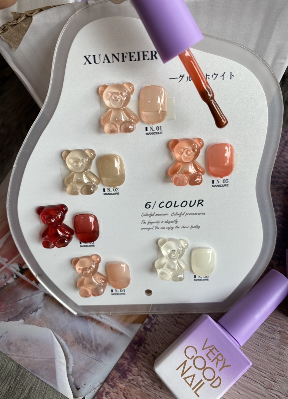 Set Sơn Thạch Very Good Nail 6 Màu [ Tặng Bảng Màu ]