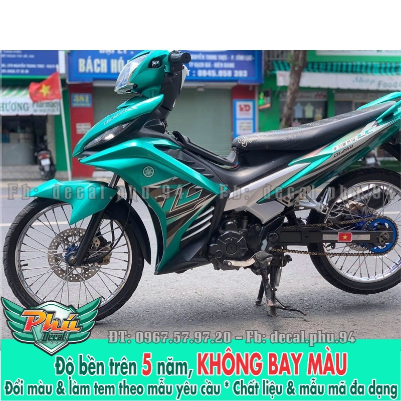 Tem rời Exciter 135 Lc Xanh lục bảo