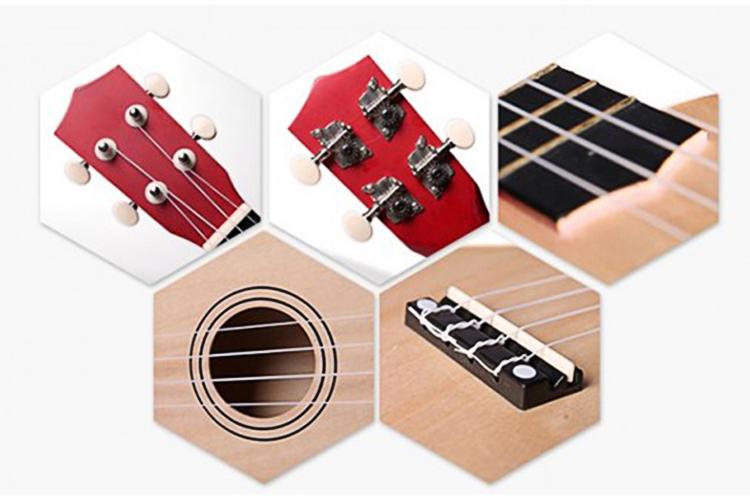 Ukulele Soprano Màu Trơn 33A15-Go - Mặt Gỗ