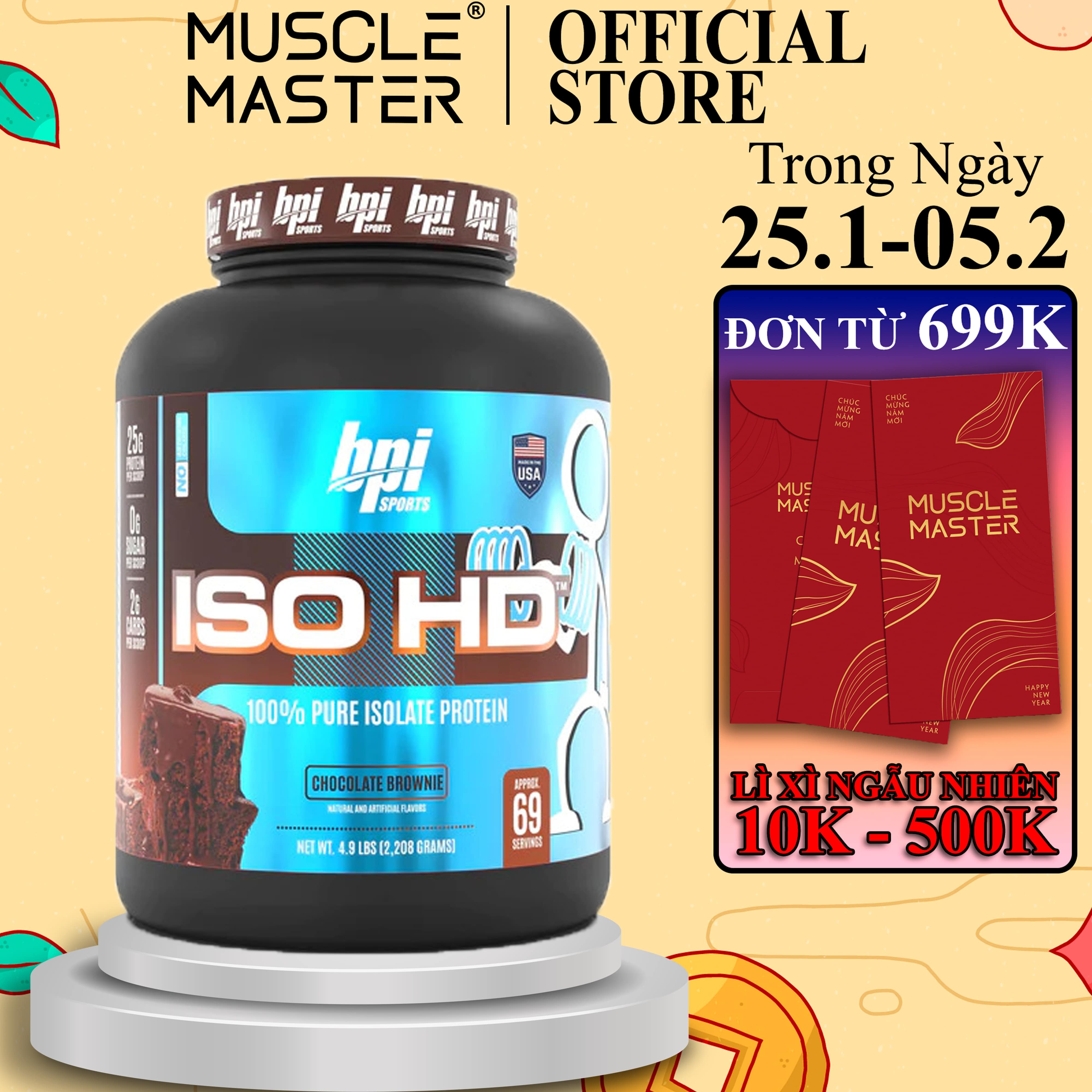 [HCM]Thực Phẩm Bổ Sung BPI Iso HD 2.3kg