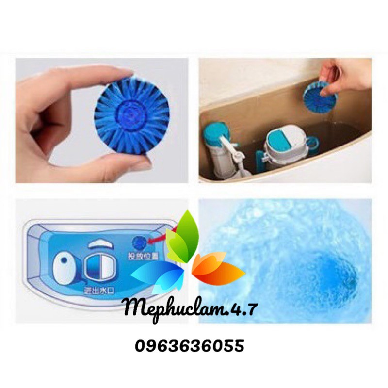 Viên tẩy bồn cầu Gift. (Vỉ) 4 viên)