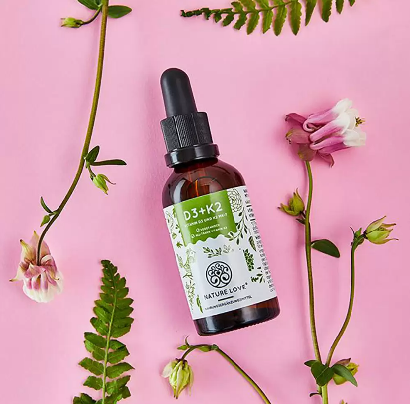 Vitamin Nature Love D3 K2 20ml, Giúp Bé Cứng Cáp Phát Triển Mỗi Ngày, Thực Phẩm Chức Năng, Nhập Đức, Hàng Chính Hãng