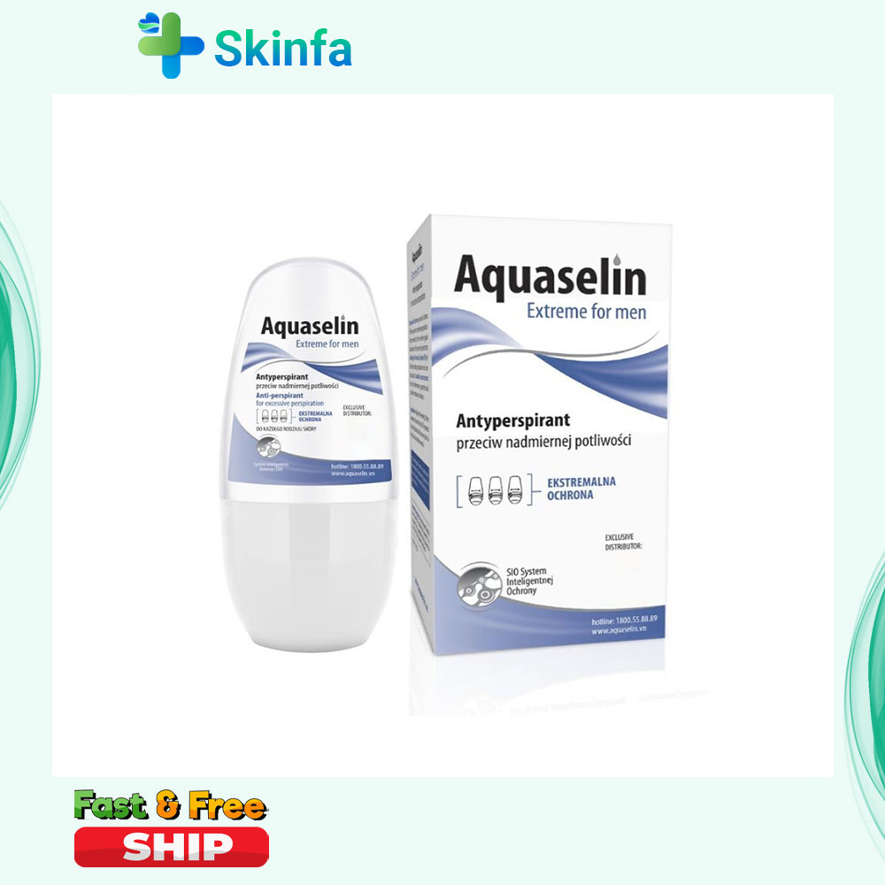 Lăn Nách AQUASELIN Extreme For Men Cho Nam Khử Mùi Giảm Mồ Hôi Hiệu Quả
