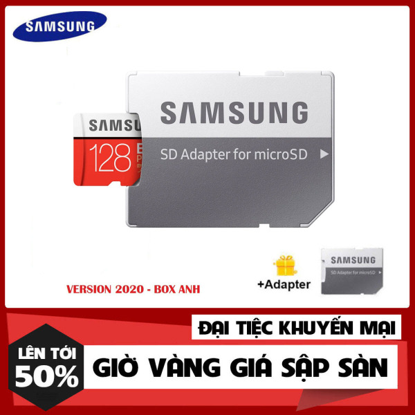 Thẻ nhớ MicroSDXC Samsung Evo Plus 128GB U3 4K R100MB/s W60MB/s - Box Anh New Kèm Adapter New 2021