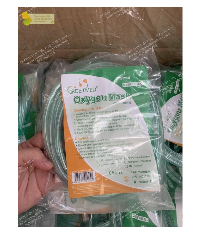 Mặt nạ thở oxy không túi, mask oxy, oxygen mask