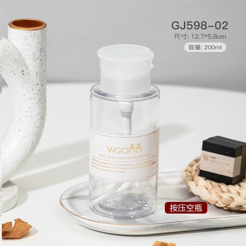 Bình đựng axiton bình nhún opi đựng nước lau gel