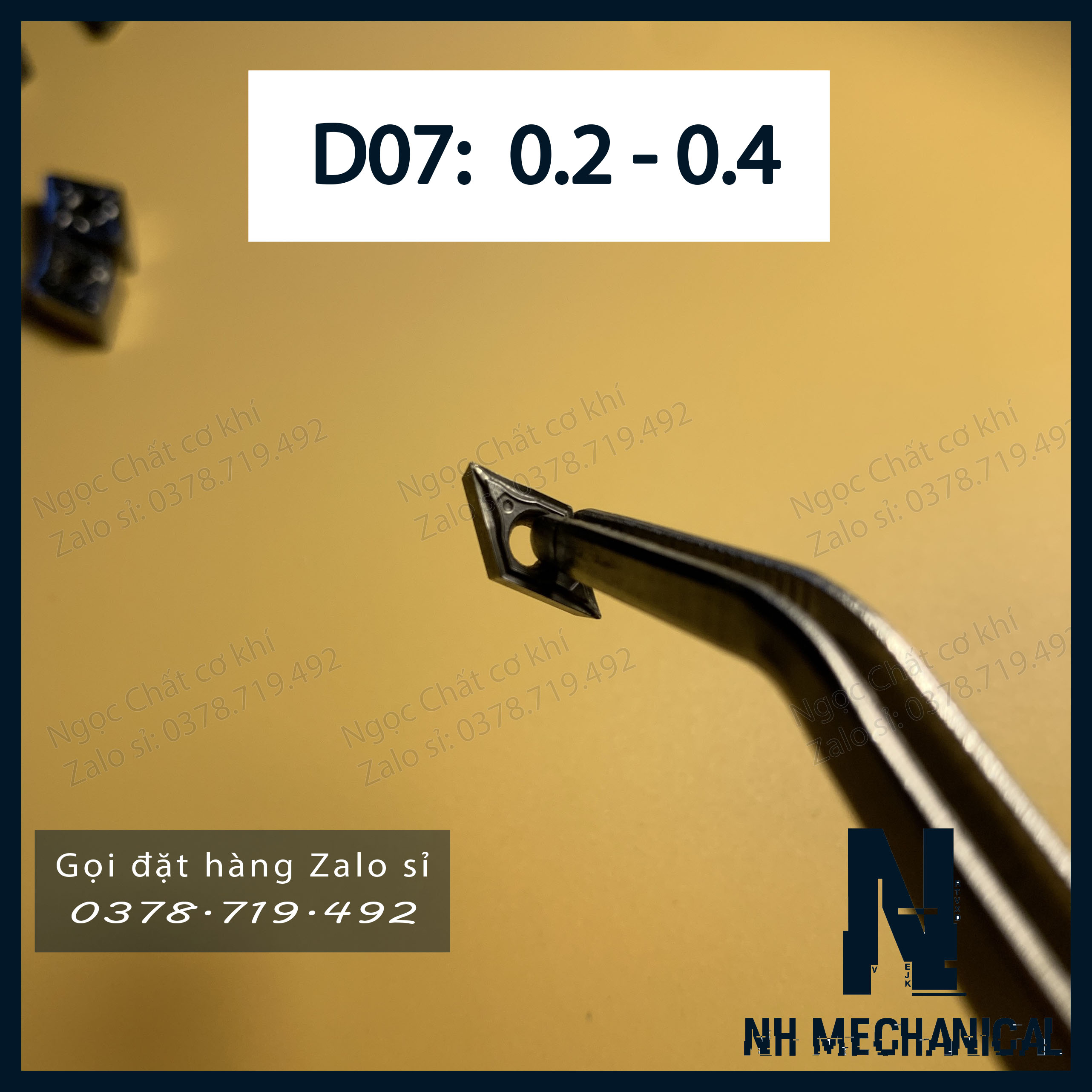 Mảnh chip tiện móc lỗ D07 Nhật lướt (có sỉ)
