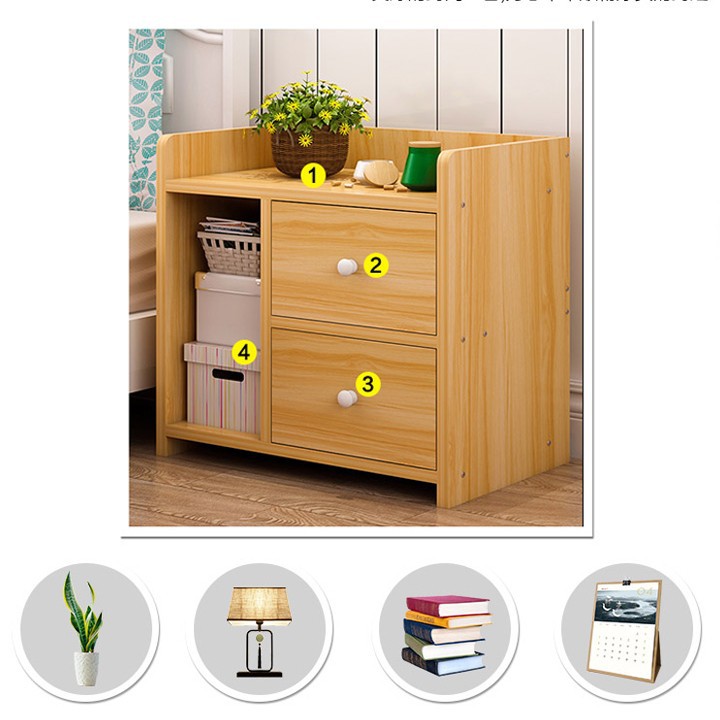 TỦ GỖ GHÉP ĐẦU GIƯỜNG 1 NGĂN KÉO.