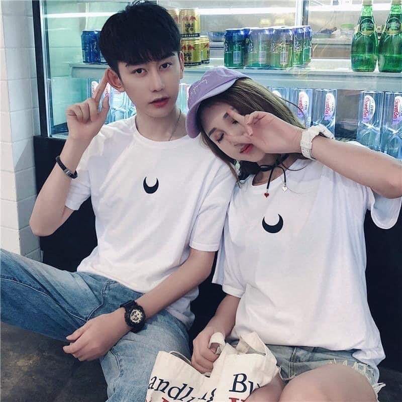 ( MẪU HOT )  Áo Thun Cặp Đôi Nam Nữ Siêu Dễ Thương