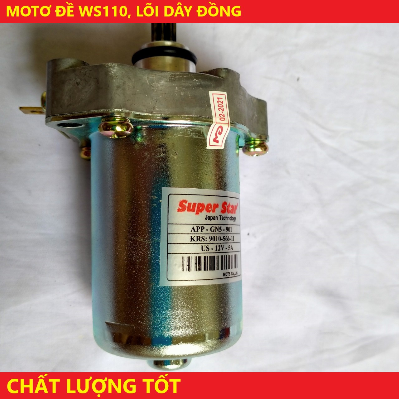 Củ đề Wave S110,  Wave RSX110. Motor đề xe Wave S110, Wave RSX110
