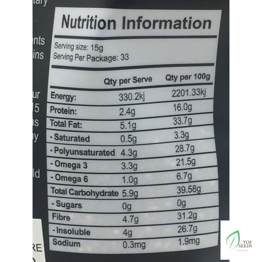 Hạt chia Blak Bag nhập khẩu Úc 500g (date 2025)
