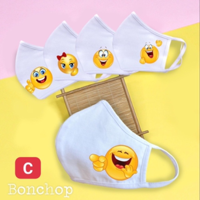 Set 2 Khẩu Trang Vải 2 Lớp