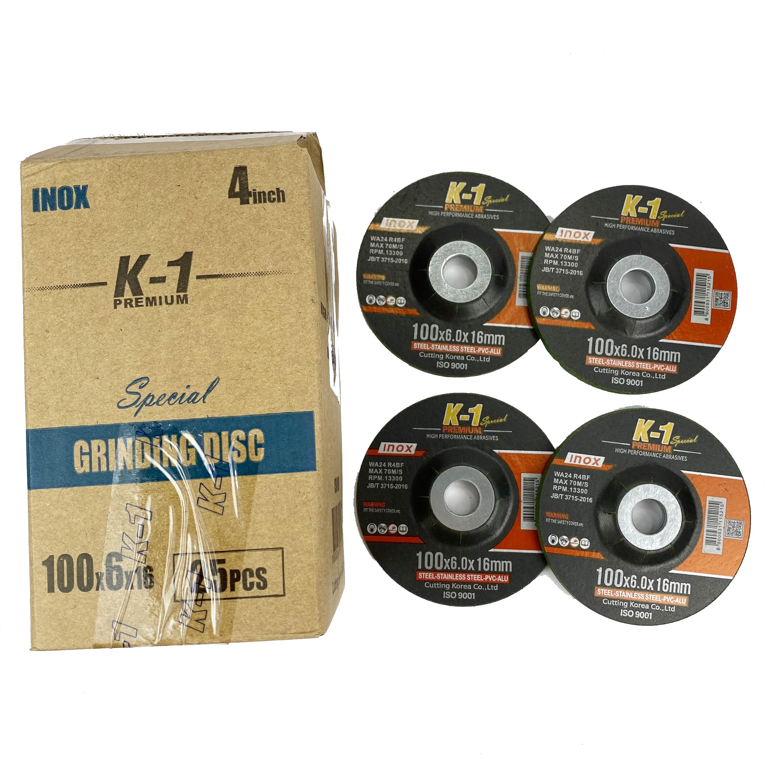 ĐÁ MÀI INOX 100mm (100 x 6.0 x 16mm) thương hiệu K1