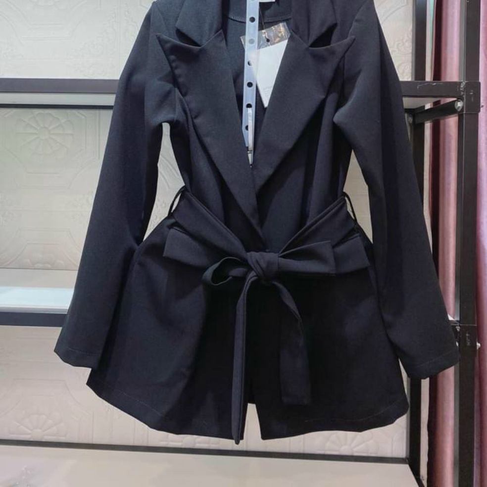 Áo khoác nữ kèm nơ kiểu vest