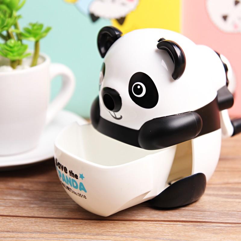 (1 Cái) Gọt chì quay tay Deli E0518 hình gấu trúc