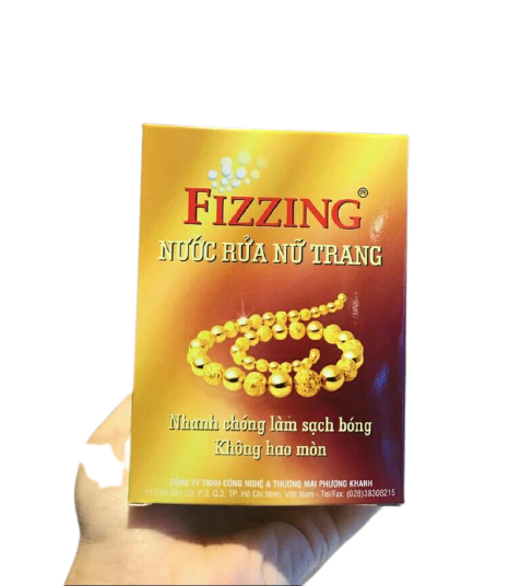 Nước Rửa Nữ Trang, Làm Sạch Và Làm Sáng Các Loại Trang Sức Vàng Bạc Fizzing 70ml