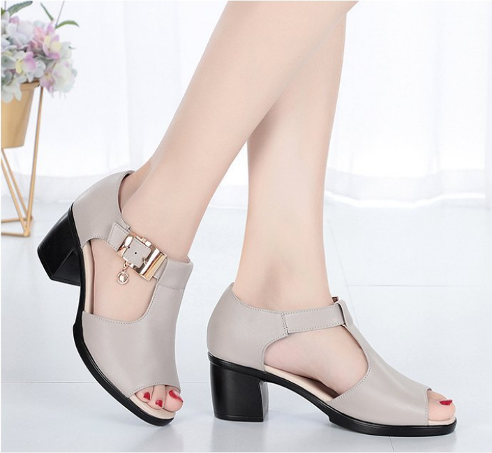 Giày sandal nữ Phong Cách Hàn Quốc Giày cao gót nữ  11.5