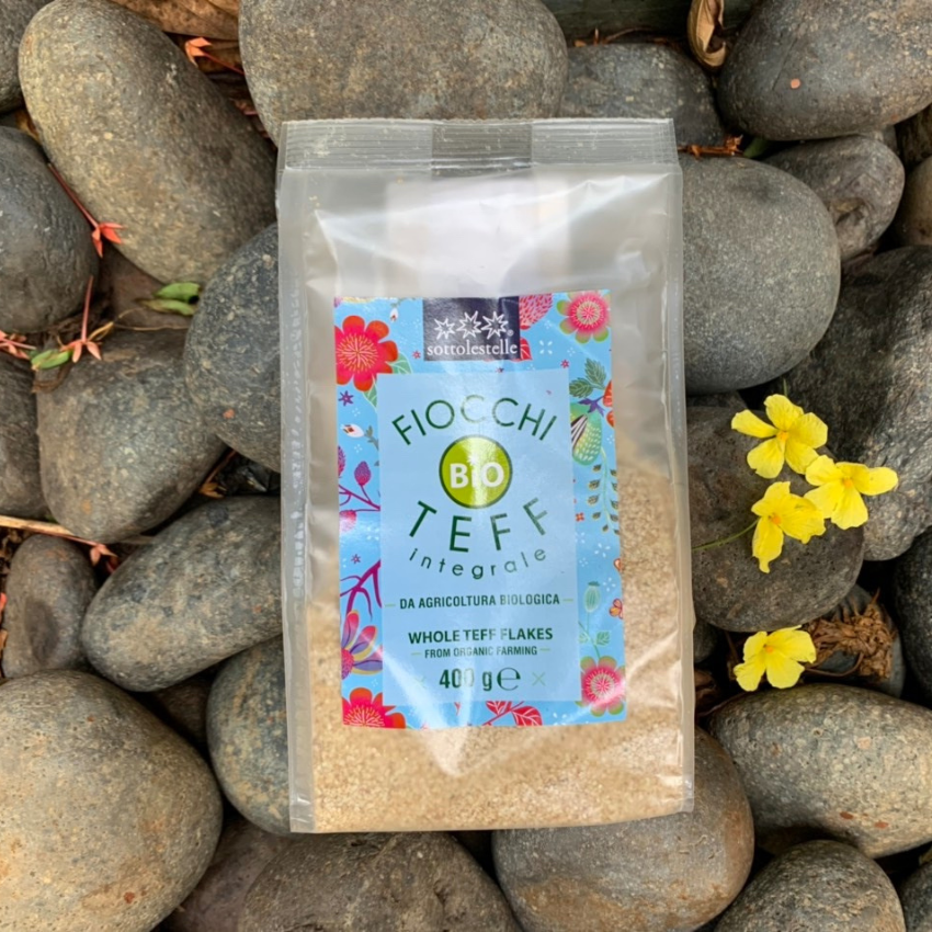 Hạt Teff  hữu cơ cán vụn Sottolestelle 400g