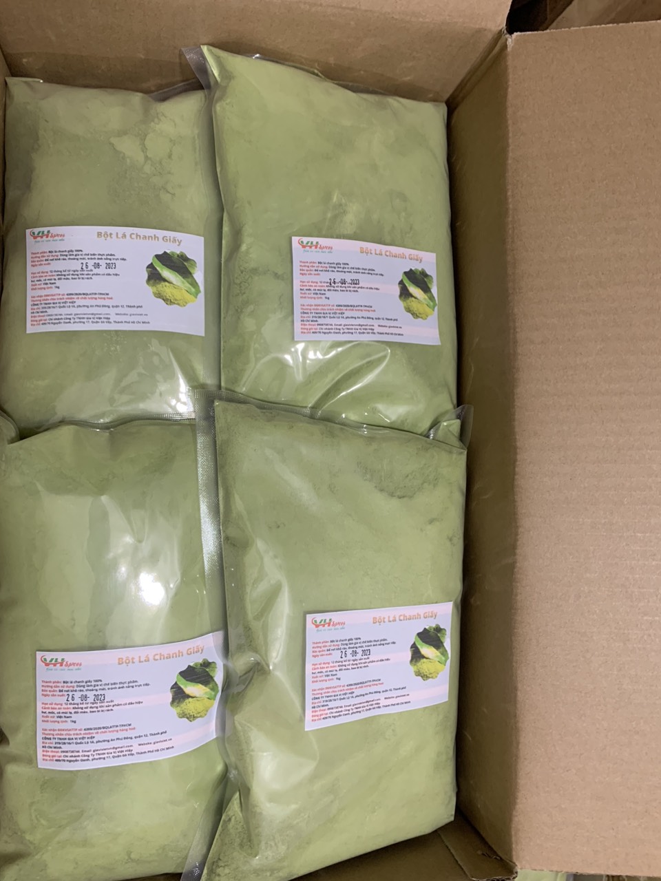 Bột Lá Chanh Giấy(Lemon Leaf Powder) Việt Hiệp