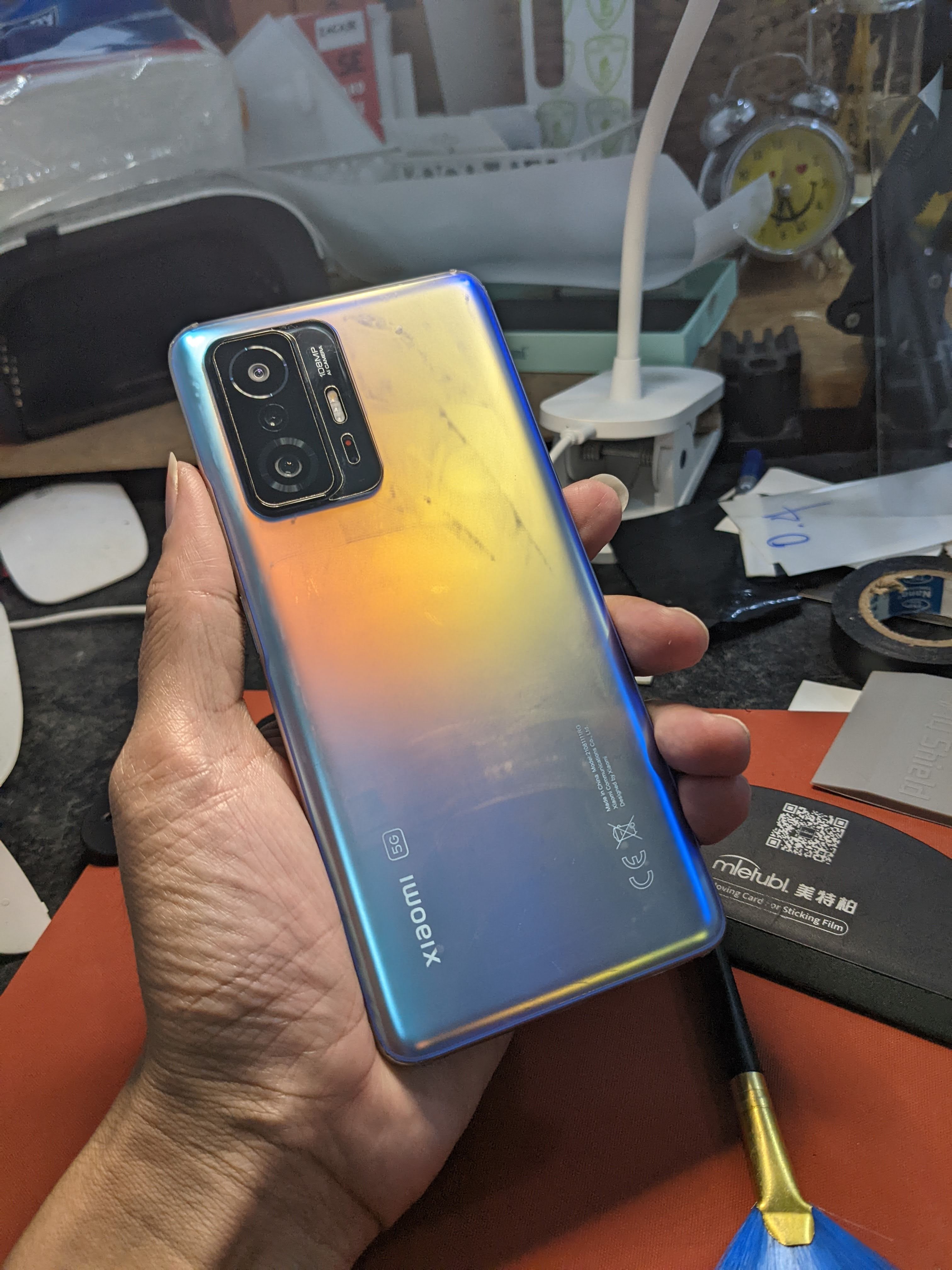 Miếng dán ppf hydorgen xiaomi mi 11t / 11t pro trong, nhám, đổi màu cao cấp