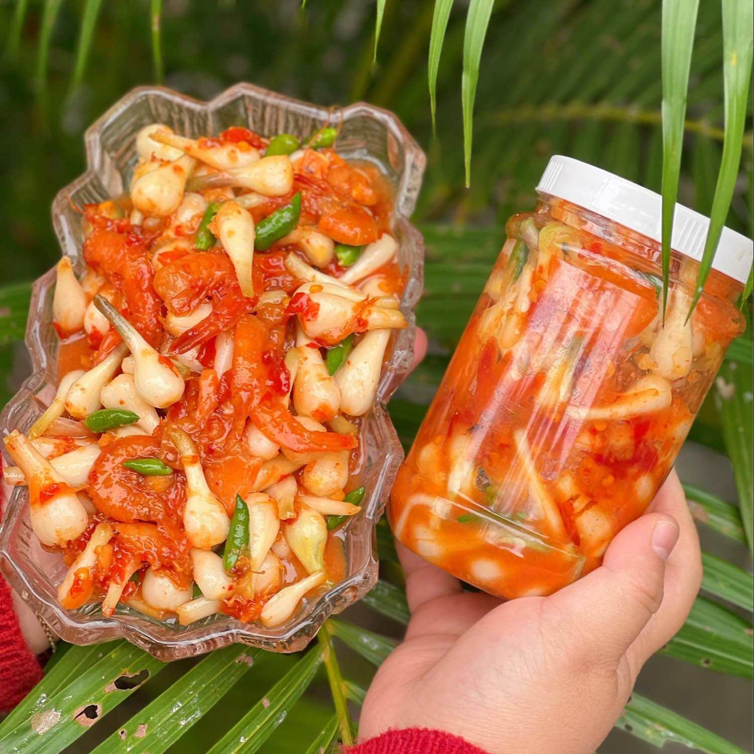 Mắm Tôm Chua trộn Củ Kiệu hũ 500g
