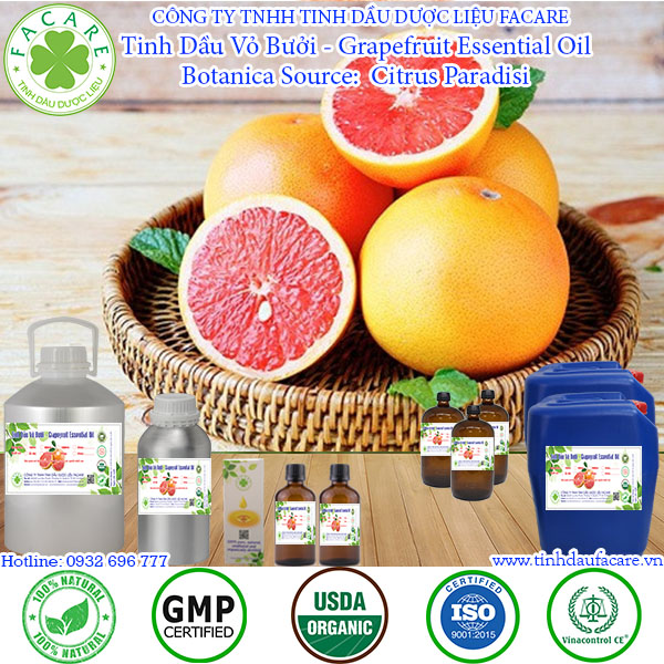 Tinh dầu Vỏ bưởi Grapefruit essential oil - 10ml