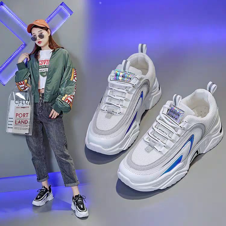GIÀY THỂ THAO NỮ PHẢN QUANG 3/GIẦY SNEAKERS ĐỘN ĐẾ 5CM