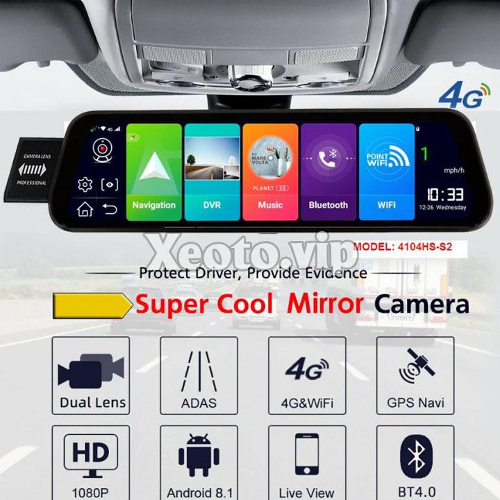 Camera hành trình Android 8.1 sim 4g , Ram 2G tặng thẻ nhớ 32G