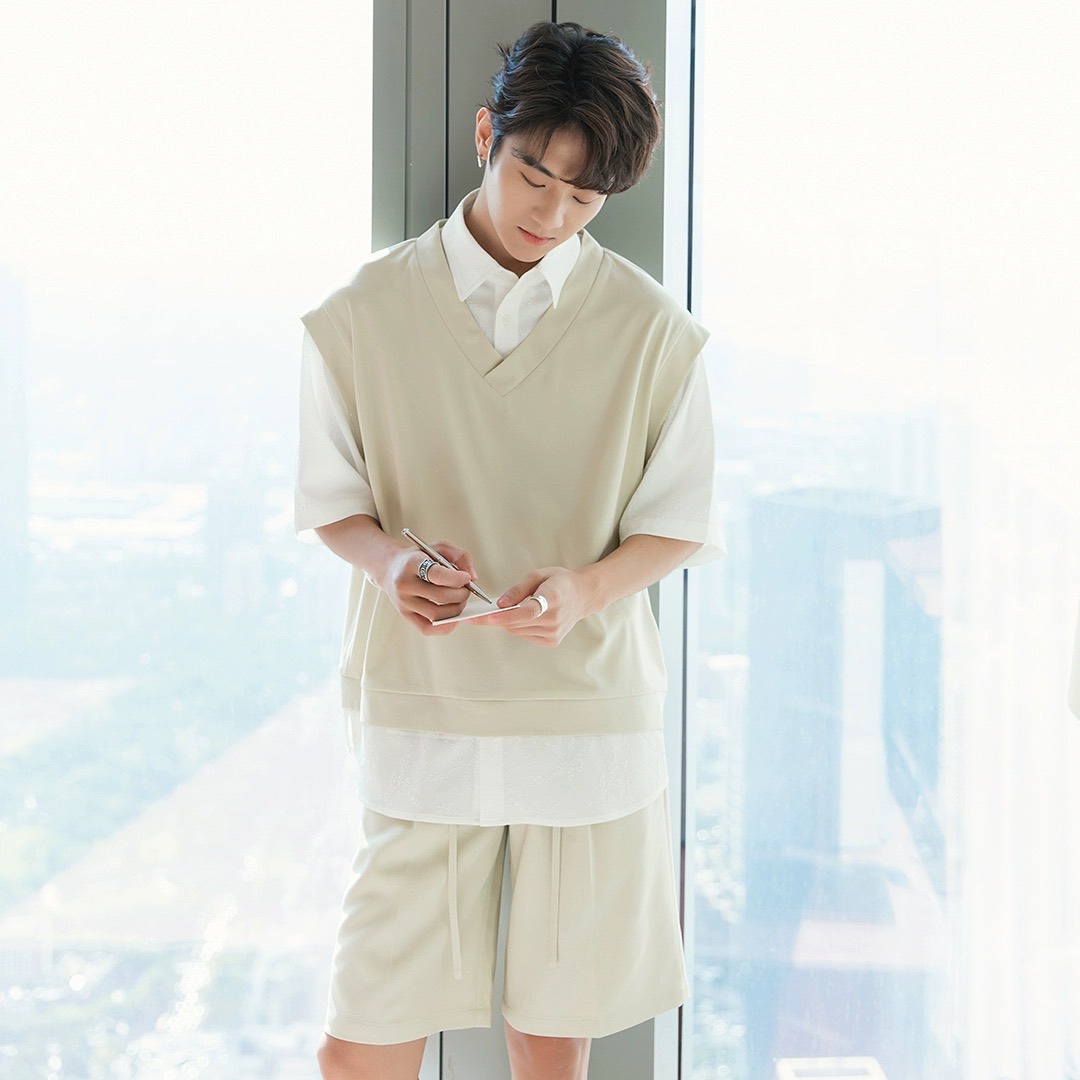 Áo gile unisex form rộng Gile Basic Tea nam nữ ulzzang