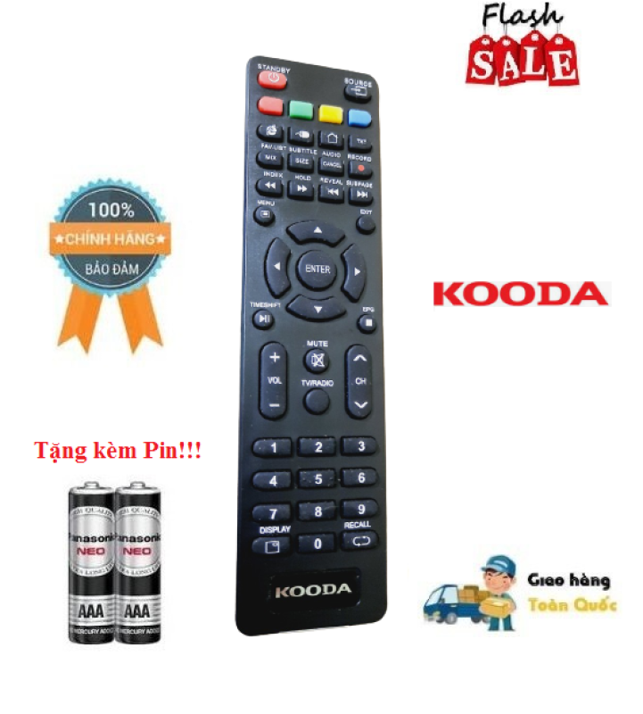 Bảng giá Remote Điều khiển tivi Kooda các dòng LED/LCD/Smart TV- Hàng chính hãng theo TV mới 100% Tặng kèm Pin