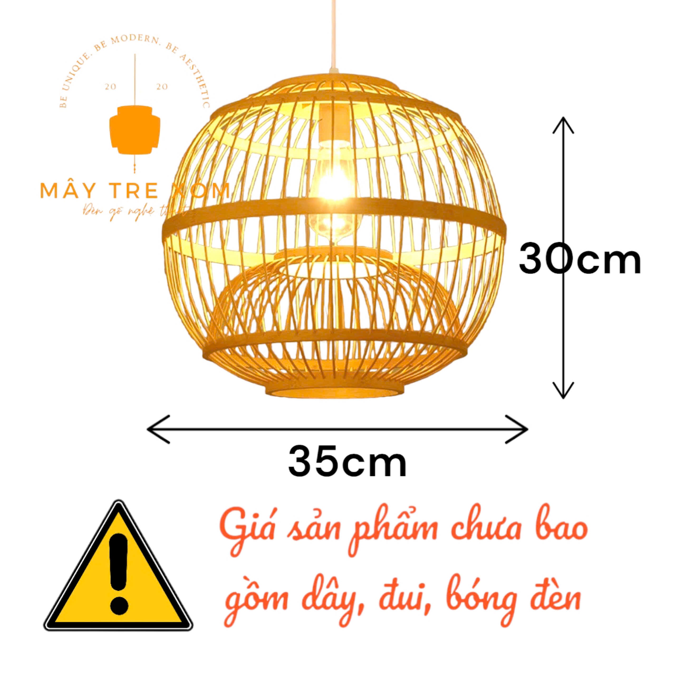 đèn tăm tre | đèn trang trí thả trần 9