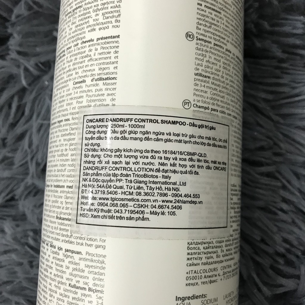 Dầu gội hạn chế gàu và ngứa da đầu Dandruff Control Selective 250ml