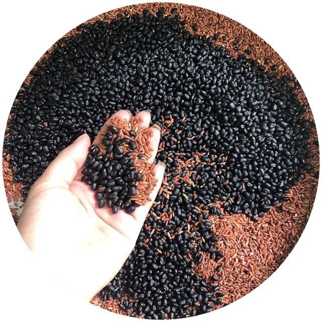 1KG TRÀ ĐẬU ĐEN GẠO LỨT LÁ DỨA (LÁ NẾP THƠM)